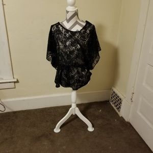 A stunning see through blouse!